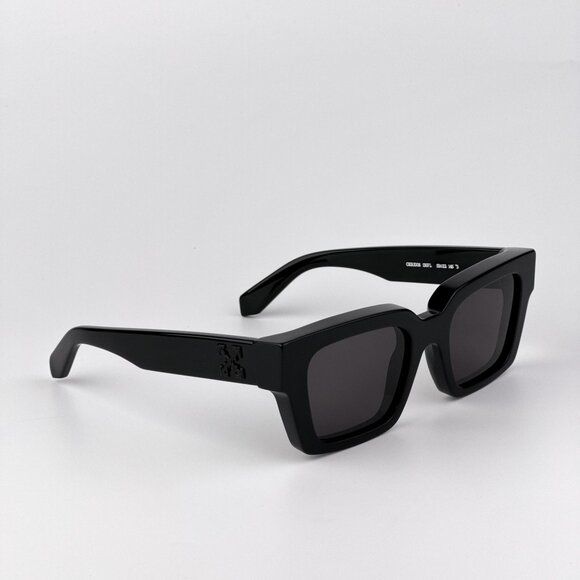 Off-White VIRGIL Sunglasses – Black Square Frame Grey Lense | Model OERI008 1307 - Picture 4 of 11